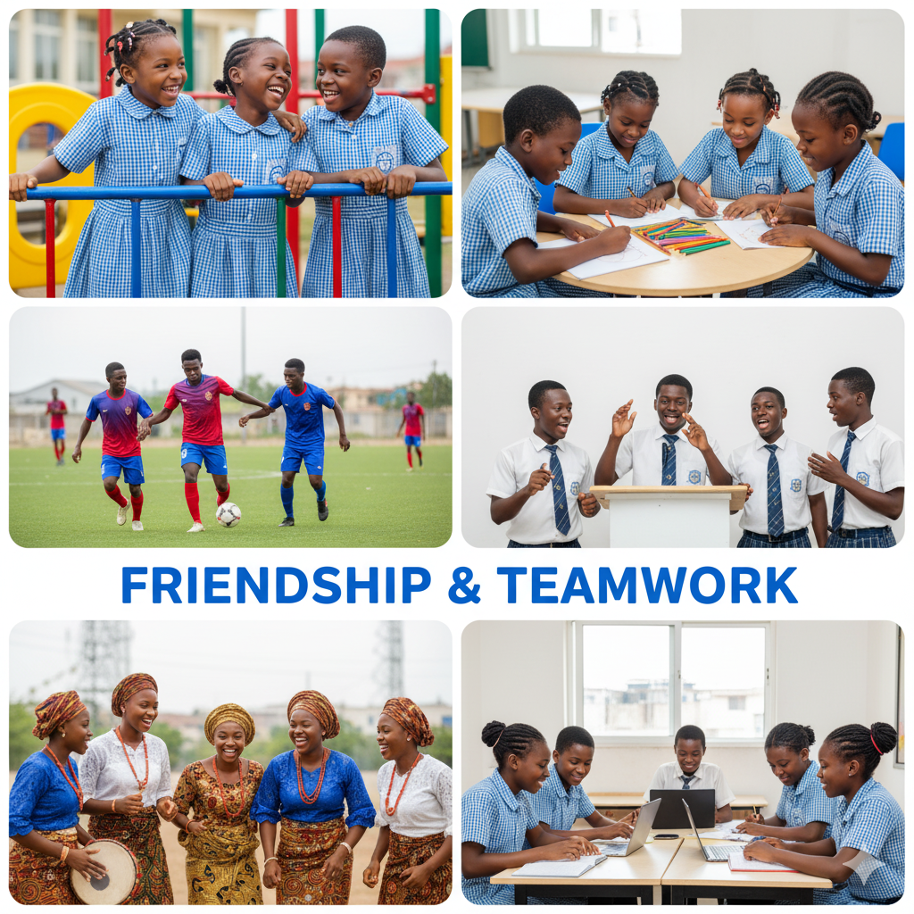 Students at Verbum Dei Academy and Verbum Dei International College building friendships and teamwork through play, academics, and extracurricular activities.