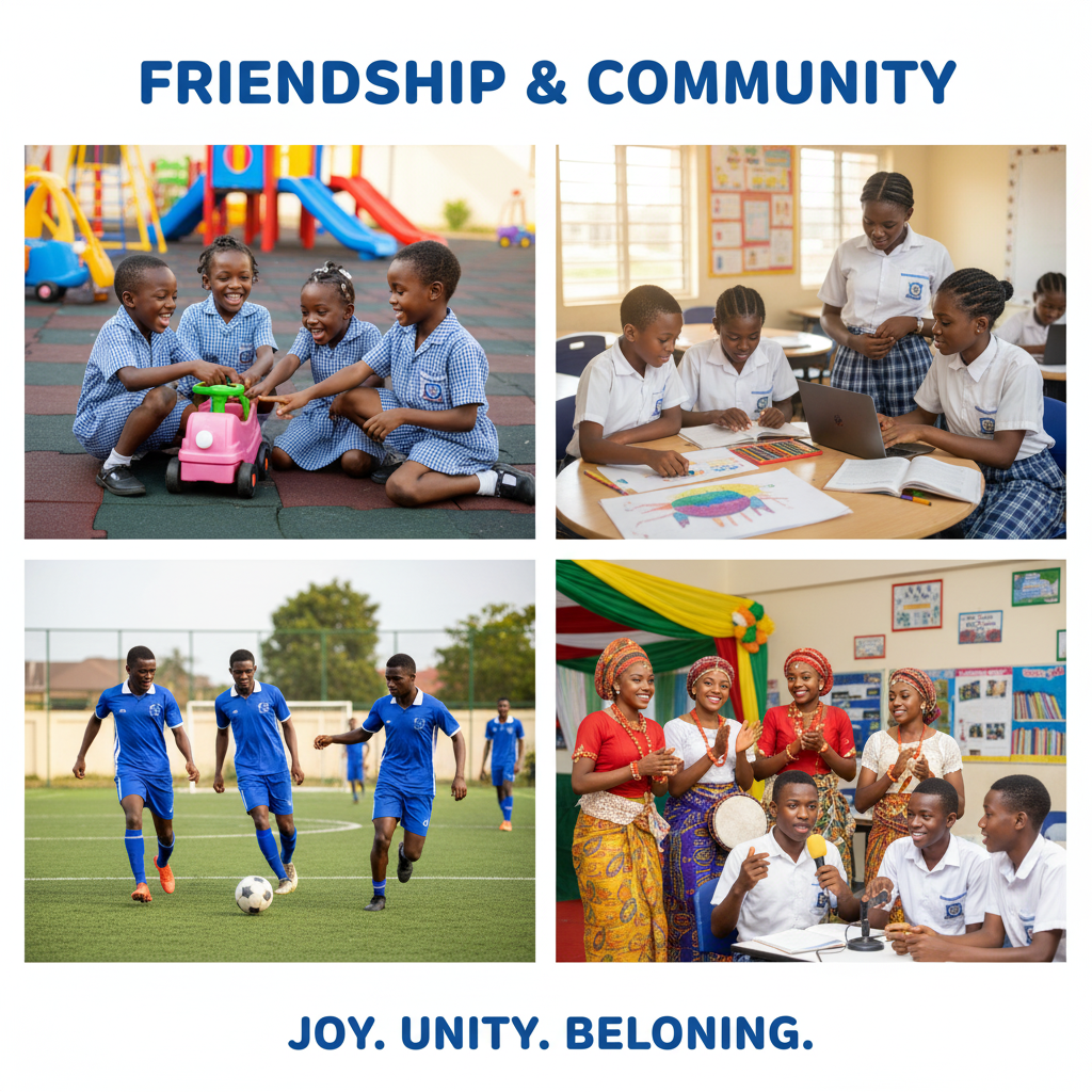 Students at Verbum Dei Schools building friendships through teamwork, play, clubs, and school activities that foster lifelong bonds